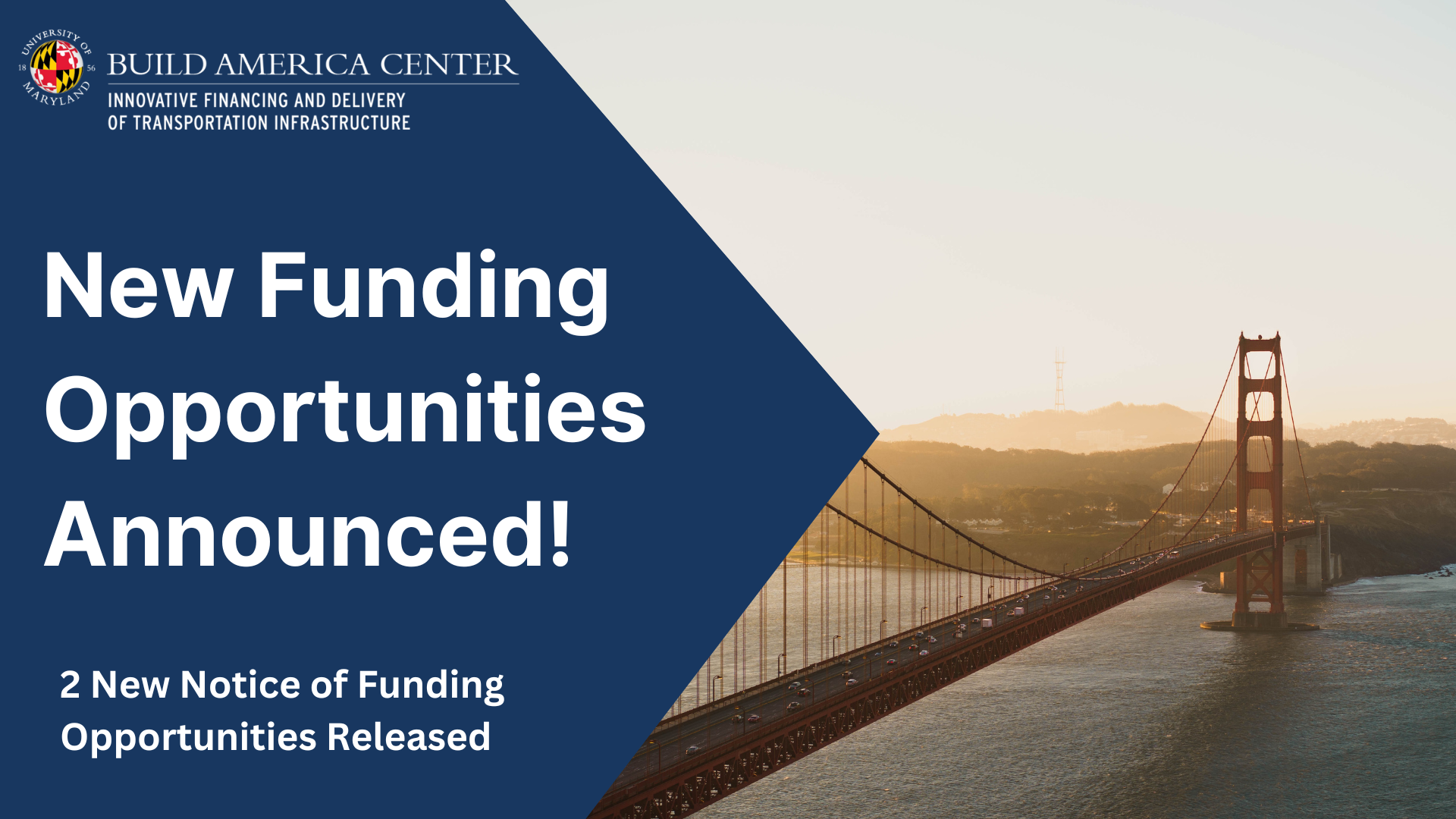 New Notice of Funding Opportunities Announced