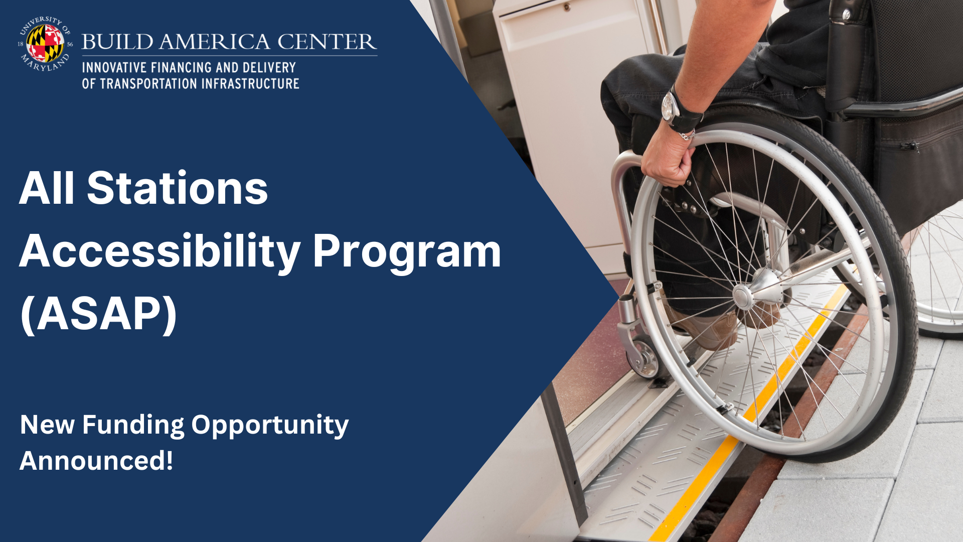 Notice of Funding Opportunity: All Stations Accessibility Program (ASAP)